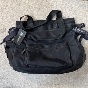 Steve Madden Black Duffel Bag for Men